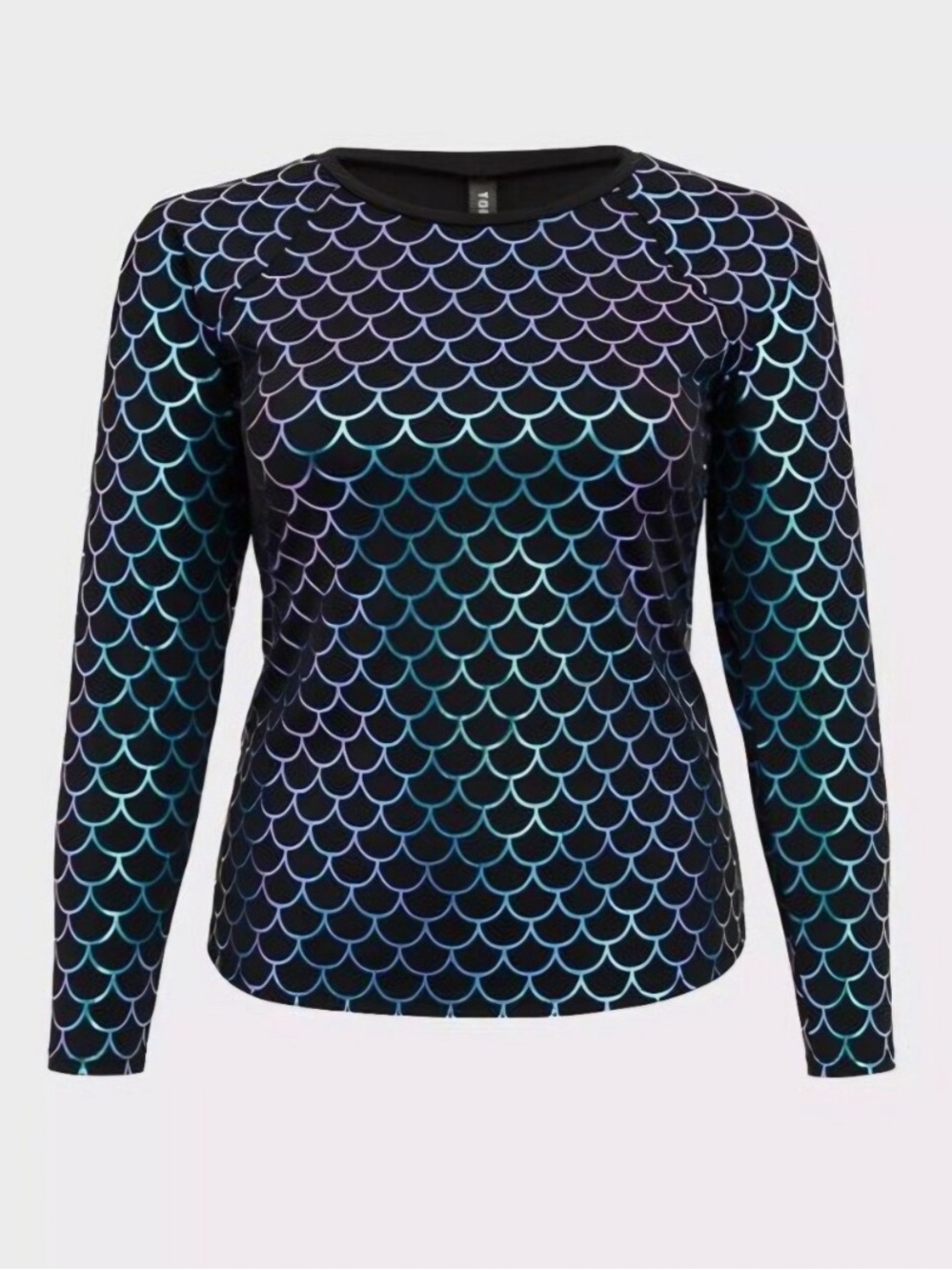 Torrid Mermaid Scale Long Sleeve Rash Guard Size 1X